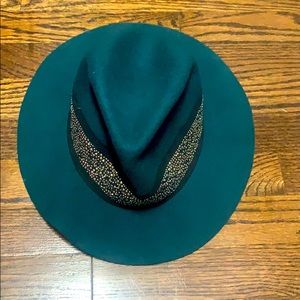 Green Felt Fedora